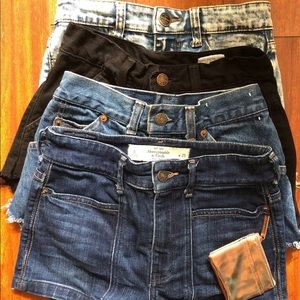 Bundle high rise denim shorts